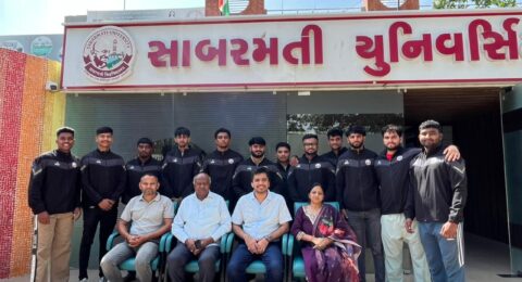 Kabaddi Team Participated in AIU West Zone