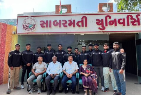 Kabaddi Team Participated in AIU West Zone